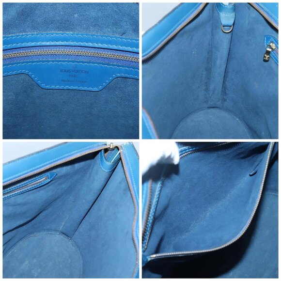 LOUIS VUITTON Epi Saint Jacques Shopping Shoulder Bag Blue M52275 LV Auth BA1323 - Picture 15 of 16